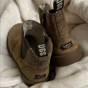 UGG Kids Tan Leather Boots